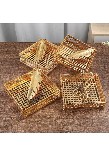 Homyl Peçetelik Ev Mobilyaları Oturma Odası Tezgah Mutfak Için Altın