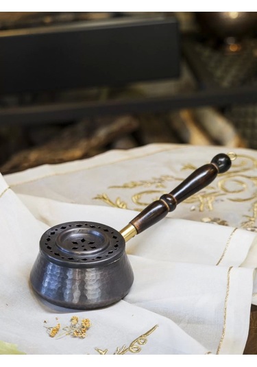 Bakır Buhurdanlık Laurus Model Oksitli Bakır Renk