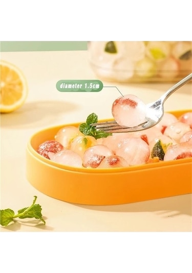 Didadodo Yumuşak Sarı Küp Kılıf Ve Tepsi, Kaşık Yok, Kapak Yok, Bpa'sız, Buzlu Sarı Sarı Sarı