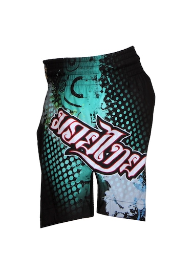 Dosmai Dijital Baskılı Muay Thai Spor Şort Siyah Mts211