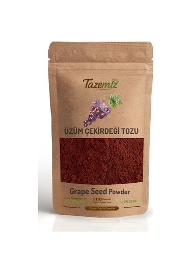 Tazemiz Üzüm Çekirdeği Tozu 1 KG