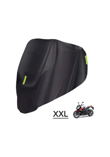 Wezone 210d Oksford Kumaş Motor Bisiklet Kaputu, Suya/toza/ Güneşe Dayanıklı, Tüm Mevsim Koruması, Katlanabilir Taşınabilir Xxl