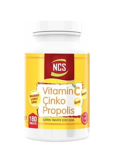 Vitamin C Çinko Propolis 180 Tablet X 2 Adet Vitamin D Çinko