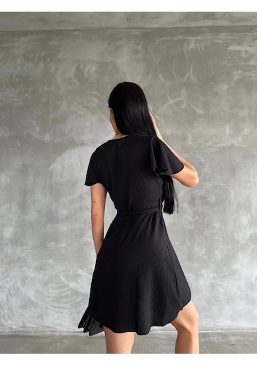 Bürümcük Mini Boy Elbise Siyah