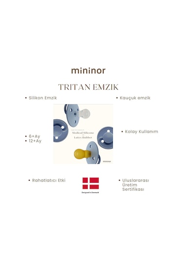 Mininor Kauçuk Emzik 0+ Ay - Soft Rabbit - Bej