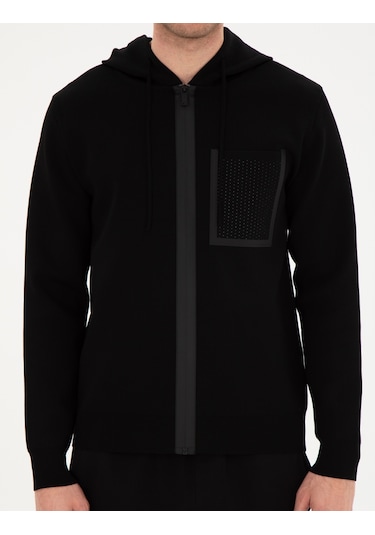 Pierre Cardin Erkek Siyah Hırka Triko 50296463-vr046 Siyah