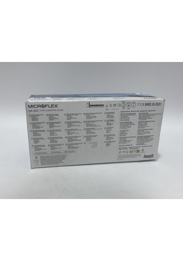 Ansell 94-242, Mıcroflex Antisatik Siyah Nitril Eldiven M Beden 100 Lü Paket