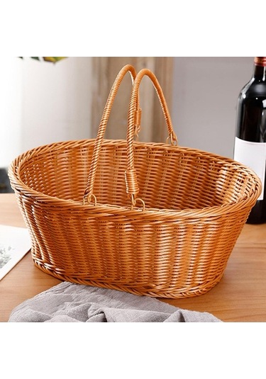 Pazly Suntek Oturma Sepeti, Meyve Saklama Ve Alışveriş, 40x30x18 Cm 40cmx30cmx18cm