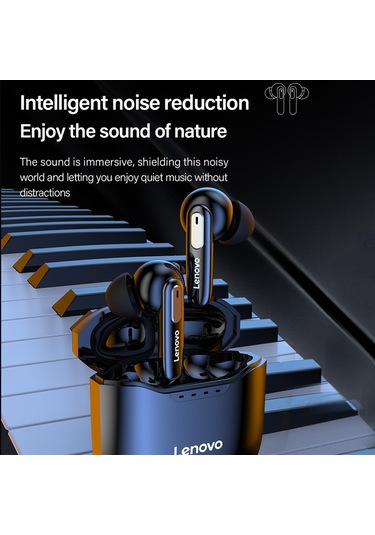 Leezsing Lenovo Xt81 Bluetooth 5.1 Kulak İçi Kulaklıklar - 13mm Hoparlör, Yüksek Kaliteli Ses, Düşük Gecikme, Siyah