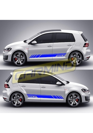 Volkswagen Golf 7 Yan Şerit Sticker 2013-2017