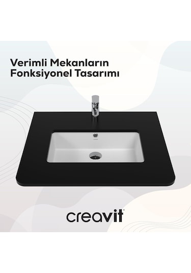 Creavit Tezgah Altı Lavabo 30 50cm Beyaz Tp730-00cb00e-0000