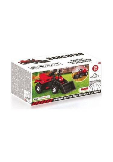 Dolu Oyuncak Kepçeli Traktör Pedallı