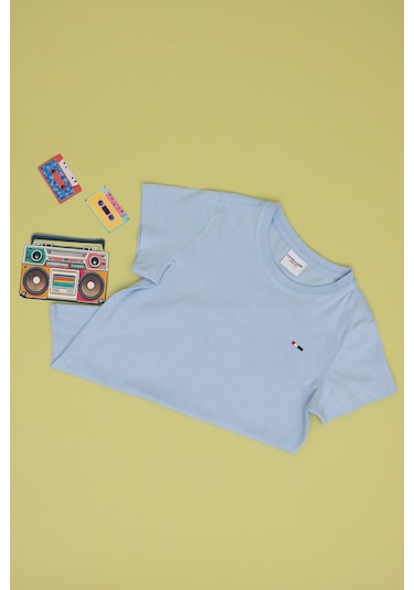 U.s. Polo Assn. Erkek Çocuk Açık Mavi Tişört Basic 50306548-vr003 Acık Mavı