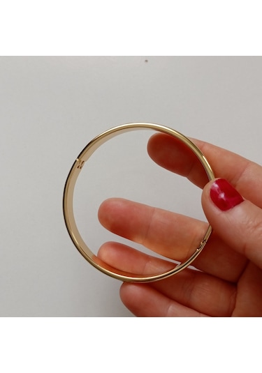 Lente Aksesuar Xuping Gold Ajda Model Kelepçe Bilezik 8mm Altın - Gold