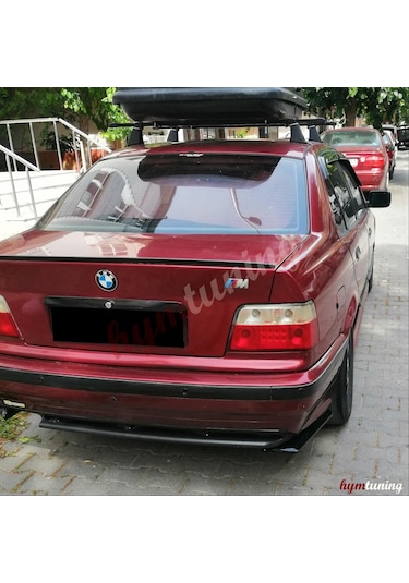 BMW 3 Serisi E36 Uyumlu Universal Arka Tampon Flap Seti P.Black