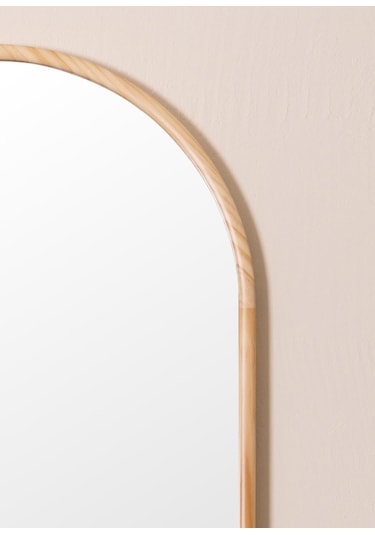 The Mia Ahşap Duvar Aynası 50x160 Cm Ahşap