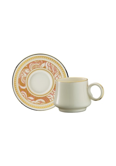 Sandro Moreno 1453 Şal Yüzük Gold 12 Parça 6 Kişilik Kahve Fincan Takım 90 Ml Ar211728
