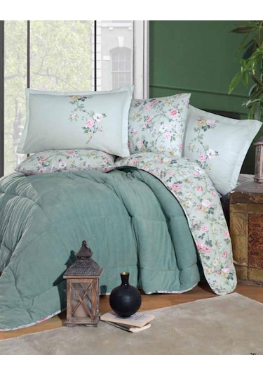 Clasy Wellsoft Çift Kişilik Çift Taraflı Uyku Seti Elara Mint