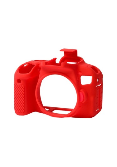 Easycover Canon 800D Silikon Kılıf Ecc800Dr (Kırmızı)