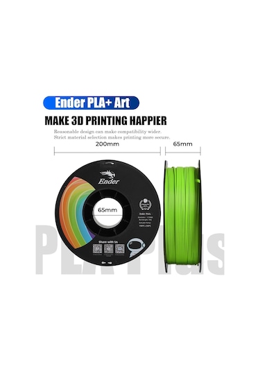 Creality Ender Pla+ Filament Elma Yeşili 1.75mm 1kg - Urhanshop Yetkili Satış
