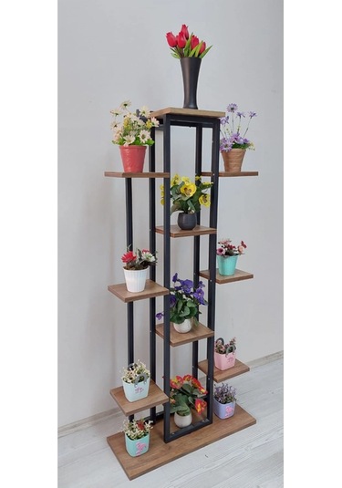 Metal Gövdeli Çiçeklik,saksılık,raf.salon Dekor