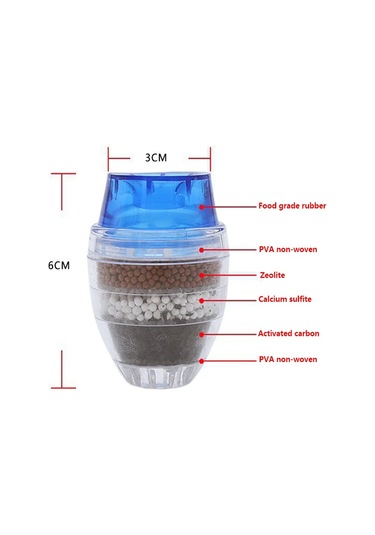5 Katmanlar Aktif Karbon Su Arıtıcısı Mutfak Dokunun Filtre Çok Renkli