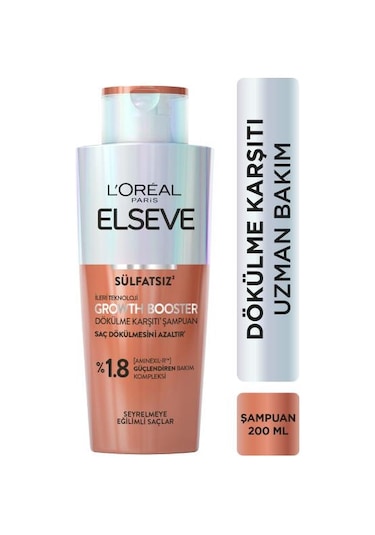 Elseve Growth Booster Dökülme Karşıtı Şampuan 200ml 3600524196554-10827