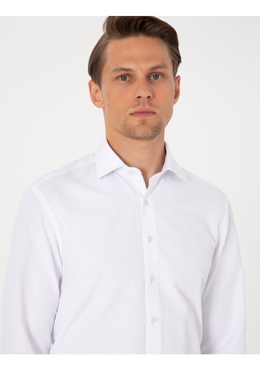 Pierre Cardin Erkek Beyaz Gömlek Desenli 50307108-vr013 Beyaz