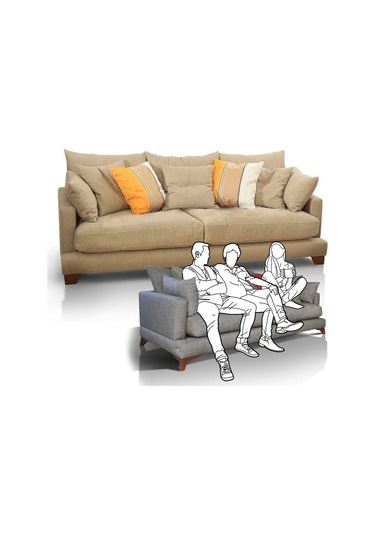 Seray Sernil 3Lü Pofuduk Kanepe Seray'Dan