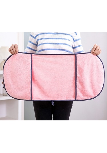 Evcil Hayvan Banyo Havlusu Kadife Havlu 35 77cm Pembe