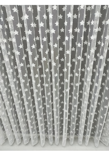 Tül Perde Yıldız Desenli Kaliteli Ve Uygun Fiyatlı (348230951)