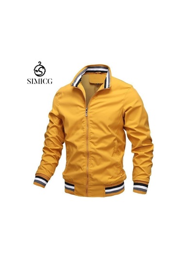 Erkek Sonbahar Ceketleri Sarı