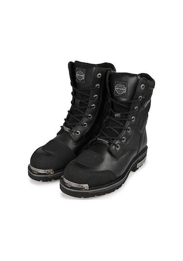Harley Davidson Riddick Black Siyah Deri Erkek Bot