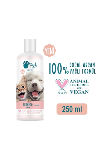 Pet Love Şampuan Çilek Doğal Argan Yağlı 250 ML