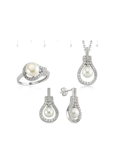 Gümüş Inci Damla Kadın Set (551167832)