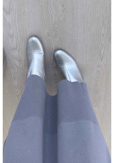 Merserize Elbise - Gri Gri