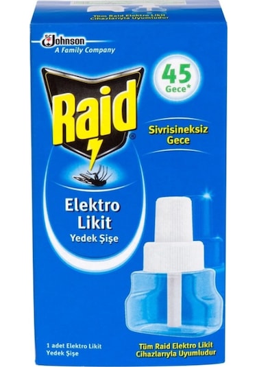 Raid Elektro Likit Yedek Şişe 45 Gece 5'li