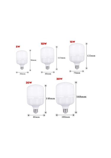 Canmeıjıa Yüksek Güçlü Led Ampul E27 30w 20w 15w 10w 5w Led Lamba 220v Ampuller Işıkları Ev Odası Masa Lambası LED Ampul 56518810