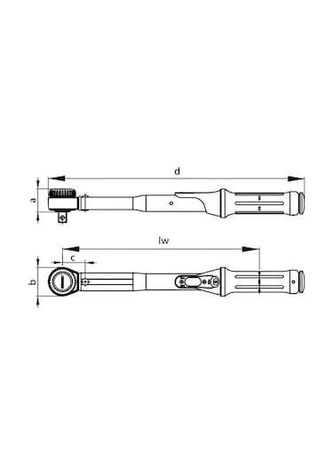 Gedore 4549-05 Tork Anahtarı Torcofix K 10-50 Nm 3/8"