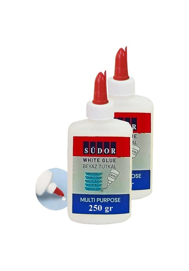 Beyaz Tutkal 250 Gr 2 Adet Südor Beyaz Mobilya Tutkalı 250 Gr Ahşap Tutkalı Su Bazlı Çok Amaçlı Beyaz Tutkal
