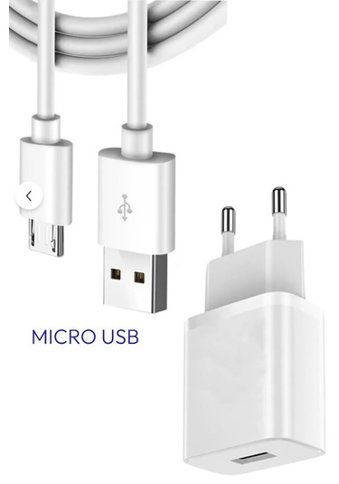 Micro Usb Girişli Tüm Akıllı Cihazlara Uyumlu Data Aktarım Kablosu Ve Adaptör Hızlı Şarj Cihazı -