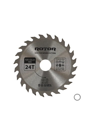 Ahşap Kesme Diski Rotor 125 22,23 24t
