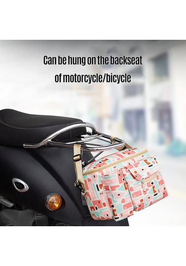 Teltree Bebek Arabası Ve Bisiklet İçin Çok Amaçlı Taşınabilir Çanta - Pembe Renk, Su Geçirmez Ve Hafif Tasarım Pembe