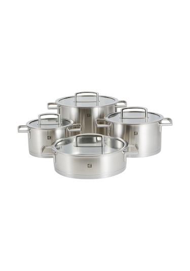 Zwilling Vitality 4 Parça Tencere Seti, Paslanmaz Çelik, Gümüş Re Diğer