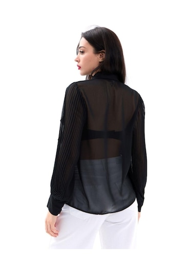 5535 Gömlek-siyah Si Yah