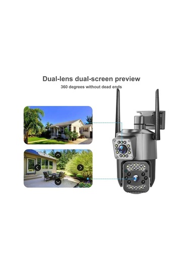 Avenir Av-m07w 2 Kameralı 4mp Wifi Gece Görüşlü İnsan Algılama Onvif Kamera
