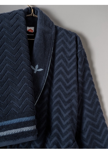 Cotton Box Masculine Aile Bornoz Seti Abel Kırmızı-lacivert Diğer