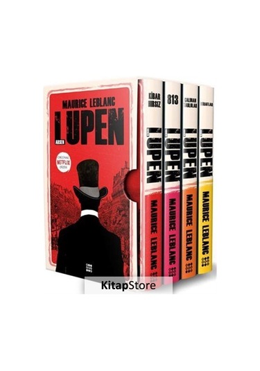 Arsen Lupen-Kutulu Kirmızı Set 4 Kitap Takım / Maurice Leblanc