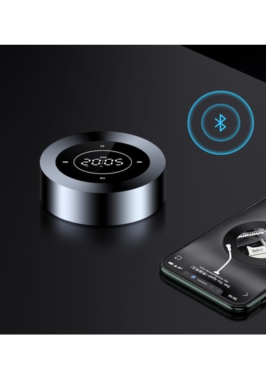 Samdoo Kompakt Dokunmatik Bluetooth Hoparlör - Mikrofonlu, 15 Saat Çalma Süresi, Hızlı Şarj, Full Hd Ses Kalitesi Gümüş