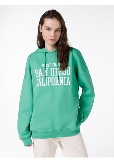 Colin's Colins Regular Fit Baskılı Yeşil Kadın Sweatshirt Cl1067398 Apple Green Yeşil Colin's Colins Regular Fit Baskılı Yeşil Kadın Sweatshirt Cl1067398 Apple Green Yeşil